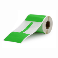 中电鼎润 Green3825 38mm*25mm-40mm 标签胶贴 1.00 盒/卷 (计价单位:卷) 绿色