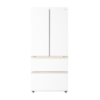 [自营]美的冰箱出品华凌多门冰箱 HR-520WUFPZ 502升大容量 自动除霜 风冷电脑控温 雾隐白独嵌两用