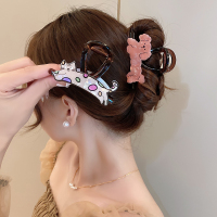 萌宠可爱卡通狗狗发夹女2024新款抓夹后脑勺鲨鱼夹头饰发卡送女朋友老婆情人节七夕生日礼物