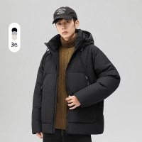 羽绒服男冬季新款加厚保暖白鸭绒潮牌青少年宽松连帽面包服男外套