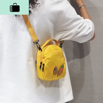 夏天防水小包包女2020新款潮网红原宿风小布包韩版休闲单肩斜挎包NEW LAKE女斜挎包