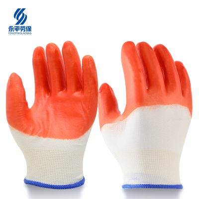 渝亿宏 PVC挂胶手套 均码 1双