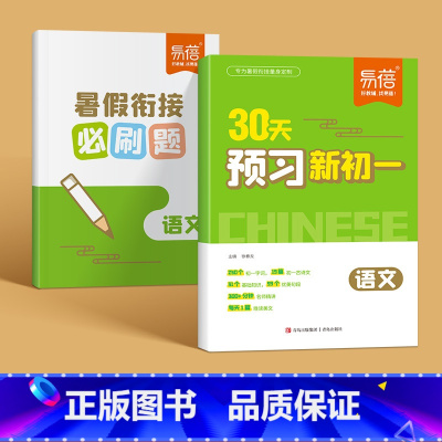 [2本语文]讲解+习题 初中通用 [正版]小升初30天预习新初一语文数学英语小升初衔接知识点训练练习预备新初一暑假衔接必