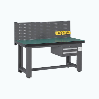 臻远 ZY5073035 重型工作台 吊二抽+方孔挂板 1500*750*1250mm