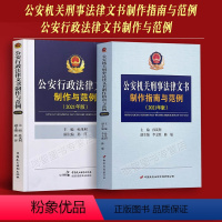 [正版]2本套公安机关刑事法律文书制作指南与范例+公安行政法律文书制作与范例2021版孙茂利主编 公安派出所民警人民警