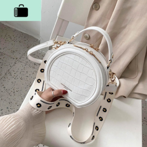 夏季洋气女包包2020新款潮时尚网红小圆包斜挎包女百搭条纹手提包NEW LAKE女斜挎包