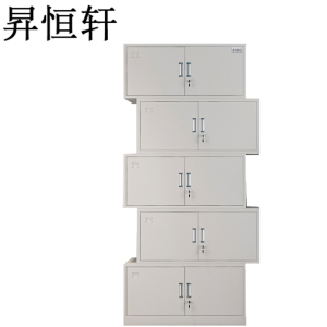 昇恒轩 分体五节柜 铁皮柜文件柜档案柜资料柜凭证柜办公室钢制储物柜铁柜 节(一节装)