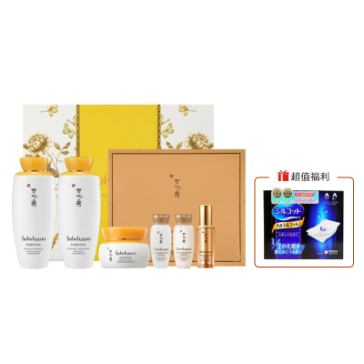 Sulwhasoo雪花秀滋盈水乳面霜套装+尤妮佳化妆棉40枚