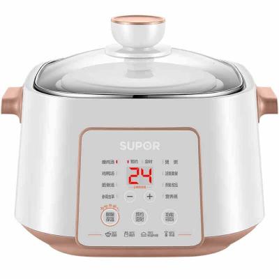 苏泊尔电炖锅 电炖盅 煲汤锅炖汤锅 隔水炖锅 DZ25YC828 2.5L 白色[2.5升白陶内胆]