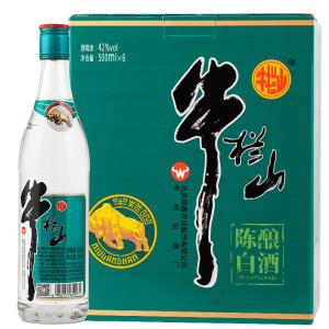 牛栏山 脖标陈酿 浓香型白酒 牛栏山 国标陈酿 日常口粮酒/送礼佳品 42度500mL 6瓶 脖标陈酿(1箱/提)