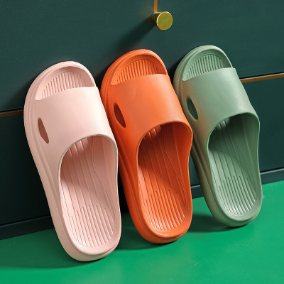 夏季拖鞋男女踩屎感居家用简约浴室洗澡防滑轻便室内凉拖鞋子情侣
