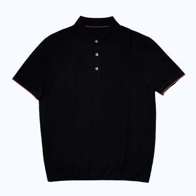 尘界男士POLO衫夏季新款翻领短袖商务休闲纯色T恤上衣