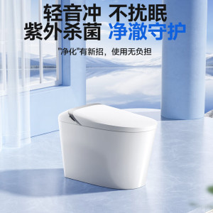 惠达(HUIDA)-S90-MAX 全智能马桶清洗加热烘干一体带水箱免触翻盖魔力泡座圈加热座便器 紫外杀菌+电解除菌