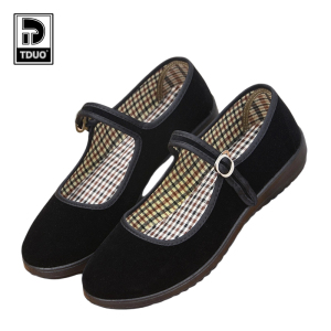 TDUO女士平底工作鞋布鞋SZ75 双