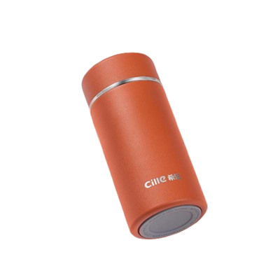 希乐保温杯230ml不锈钢便携多层保温橙色XB-24116