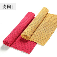 美帮汇茶具 加厚双面全棉茶巾 茶道毛巾吸水布 抹布 茶道布