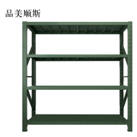 品美顺斯农具摆放架器材存放架军绿色拆装盾牌货架2米存放架2000*600*2000