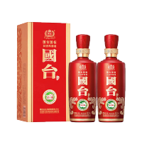 国台国标2019 53度500ml*2瓶 酱香型 新老版本年份随机