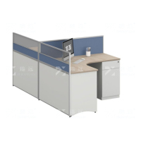 臻远 ZYGW-088职员桌办公桌屏风工作卡位 T型双人位