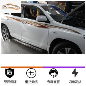 [补贴10%]专用于09-14款丰田汉兰达车贴拉花 个性腰线贴纸汉兰达车身彩条汽车车贴