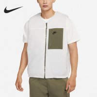Nike/耐克马甲运动休闲保暖双面穿V领男装背心DQ4879-133 D