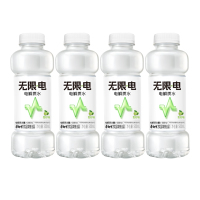 康师傅 无限电 电解质水 青柠味500ml*4瓶装 夏日补水 风味饮料