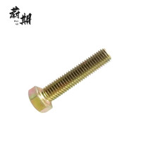 蔚期 GB5783彩锌全螺纹六角头螺栓 M4*65 个