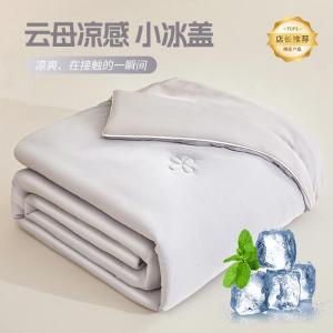 夏天冰丝夏凉被可机洗夏被凉感被子空调被单双人清爽薄被丝滑