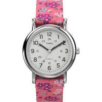 TIMEX女士手表 欧美潮牌 Weekender 三针白盘休闲石英腕表