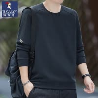 啄木鸟卫衣男士2025春秋季新款打底衫无帽宽松休闲百搭长袖t恤男