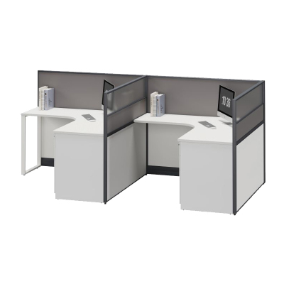 臻远ZYGW-117屏风工作卡位职员桌办公桌 F型双人位