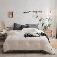 婵思 素色水洗棉冬被保暖冬被