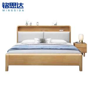 铭思达实木软包床