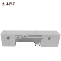 本泽尼 办公桌 HTMJ-YBZ3406 3400*600*750mm 张