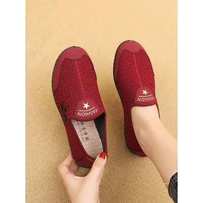 老北京布鞋女牛筋底软底妈妈鞋防滑轻便春秋中老年奶奶鞋老太太鞋