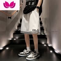七斓美式潮牌篮球短裤男士夏季薄款宽松休闲裤衩子跑步速干运动五分裤