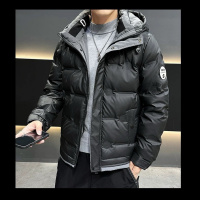 连帽羽绒服男短款冬季年新款潮牌男士休闲冬装加厚外套上衣服