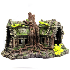 鱼缸假山造景树屋水族箱装饰树房子创意木屋摆件躲避屋洞 默认颜色 默认尺寸