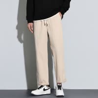 [8.5折价127.4元叠加优惠券]唐狮春季新款男休闲长裤宽松阔腿裤潮流锥形直筒裤百搭九分裤