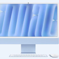 Apple/苹果AI电脑/2024款 iMac 24英寸蓝色4.5K屏 M4(10+10核) 16G 512G一体式电脑 MWV33CH/A