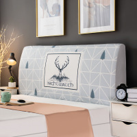 床头套罩北欧风格全包通用防尘软包保护床靠背简约现代木 森林鹿 高度50-65*长度220cm通用款