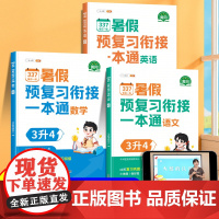 2024新版三升四暑假衔接337预复习一本通语文数学全套人教版小学三年级升四年级下册专项训练总复习预习教材练习册试卷测试