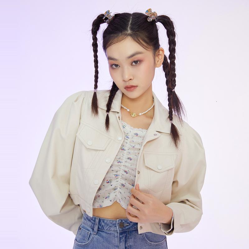 [2件3折价:195]美特斯邦威短款皮夹克女简约时尚新款春季ins潮流皮衣