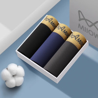 猫人男士内裤纯棉2025新款男生透气抗菌男式四平角裤衩大码裤