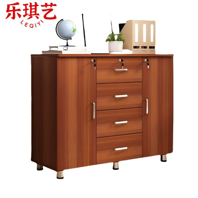 乐琪艺 储物柜 红栗色 100*40*80cm 个