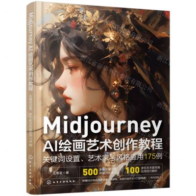 [N]Midjourney AI绘画艺术创作教程(关键词设置艺术家与风格应用175例)-9787122443373