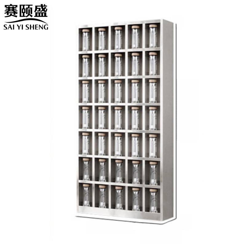 赛颐盛不锈钢水杯柜35格1800*900*250mm(201)台