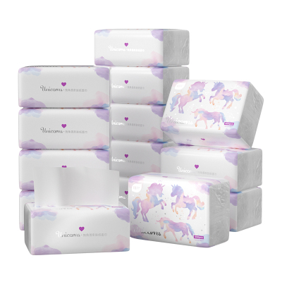 植护抽纸巾大包家用实惠装整箱超柔卫生纸抽面巾纸4层20包独角兽