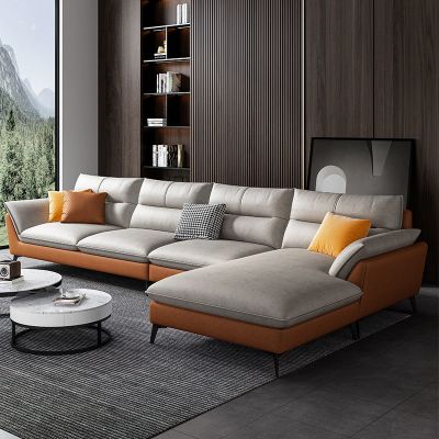 兰秀家居 北欧简约布艺沙发现代客厅沙发大小户型科技布乳胶网红款贵妃沙发