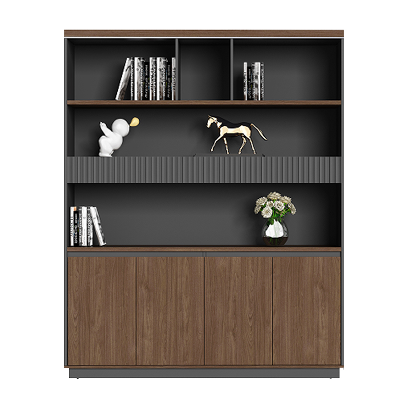 臻远ZY5040830 文件柜储物柜资料柜老板桌大班台配套书柜 开放格